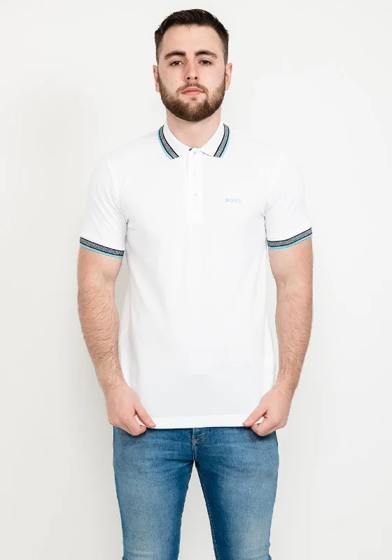 Minimalist polo shirtHugo Boss Paddy Polo Shirt, White