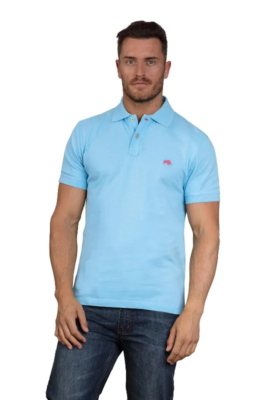 Thermal polo shirtRaging Bull Big & Tall Organic Signature Polo Shirt, Sky Blue