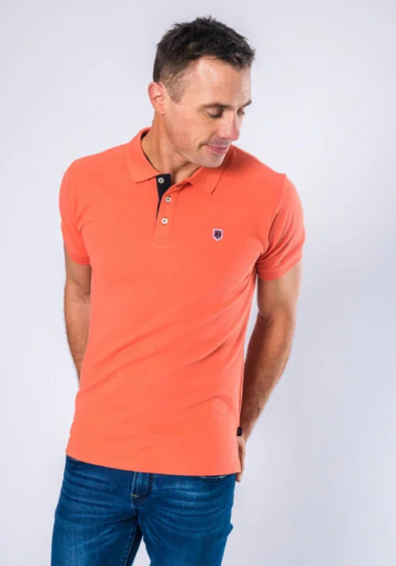 Windproof polo shirtXV Kings Makis by Tommy Bowe Polo Shirt, Tangerine