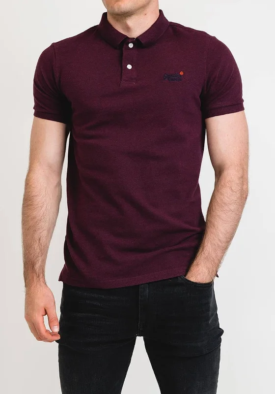 Sleep polo shirtSuperdry Classic Pique Polo Shirt, Port Marl