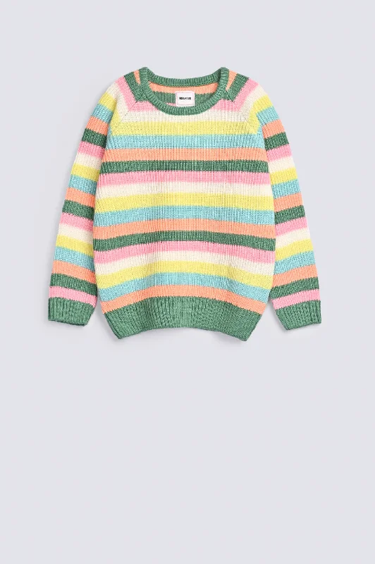 GIRLS STRIPER SWEATERCamping Knit Tops