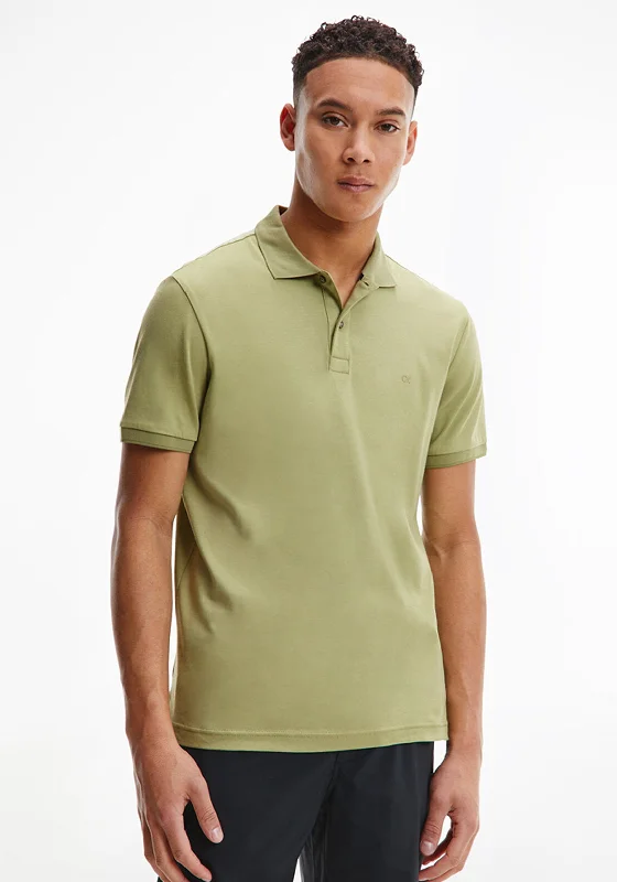 Compression polo shirtCalvin Klein Liquid Touch Polo Shirt, Sage