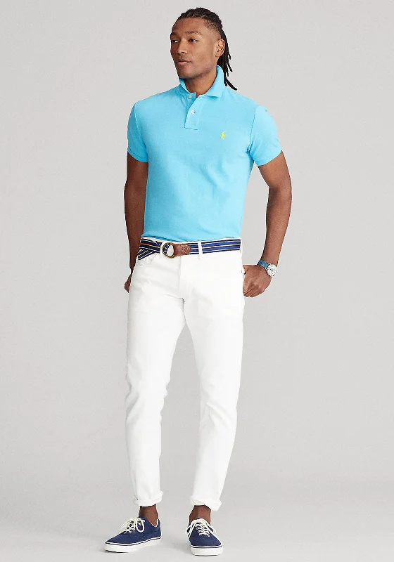 Slim-fit polo shirtRalph Lauren Mesh Polo Shirt, Lindsey Blue