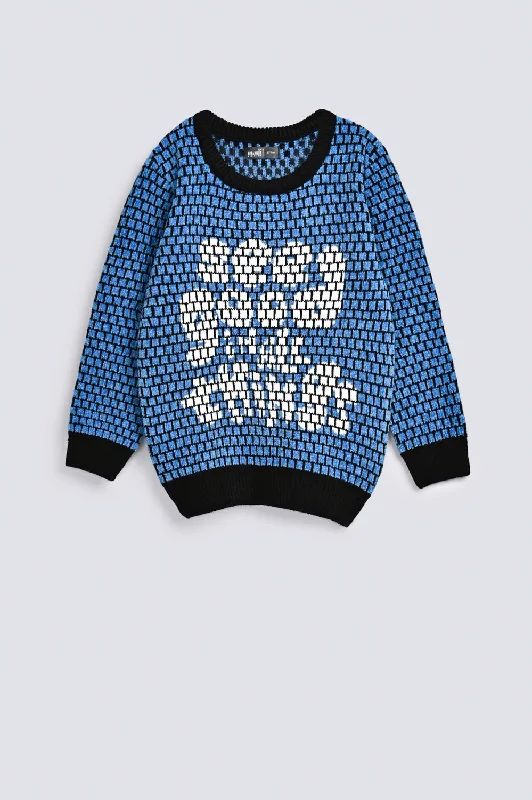 BOYS SPECIAL JACQUARD KNITTED SWEATERStatement Knit Tops