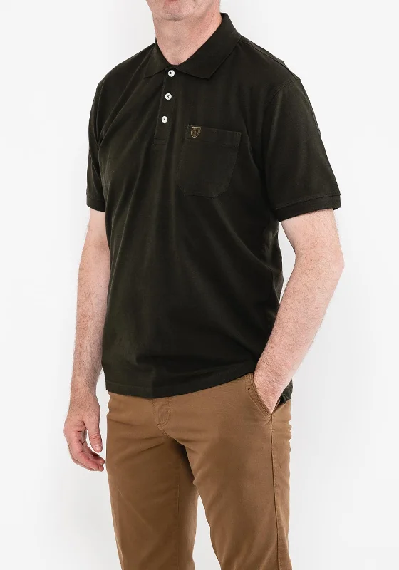 Cashmere polo shirtPre End Niels Polo Shirt, Forest Green