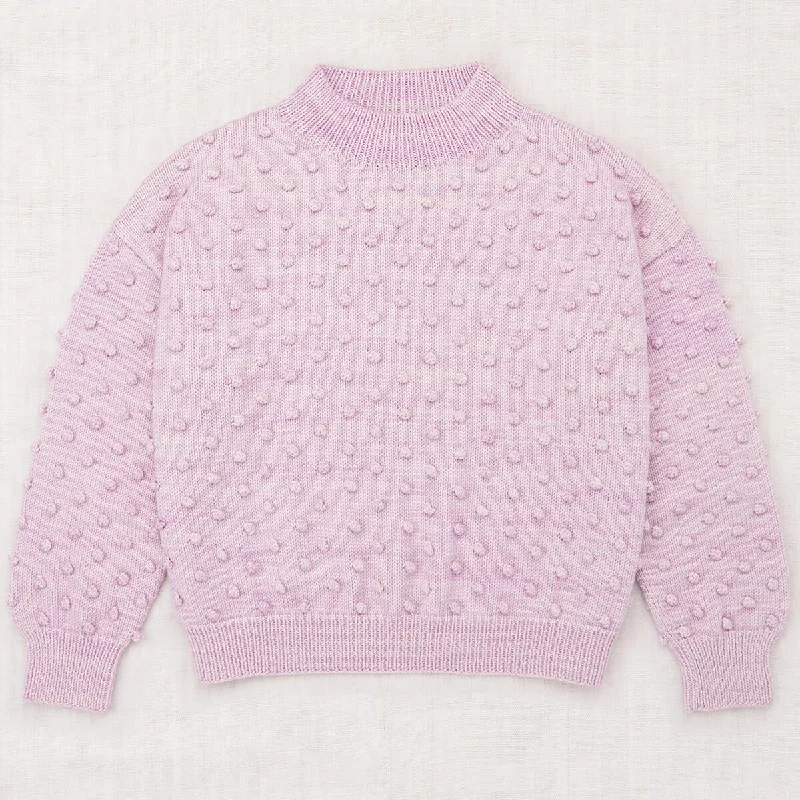 EXCLUSIVE Adult Original Popcorn Sweater in Lilac by Misha & PuffSequined Knit Tops