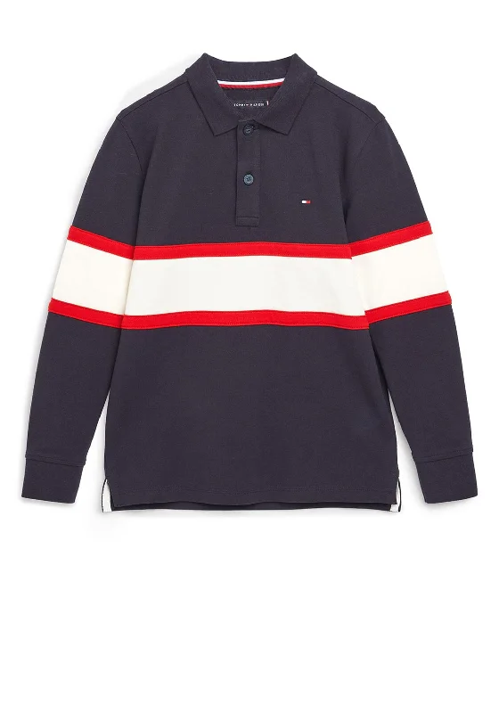 Regular-fit polo shirtTommy Hilfiger Boy Long Sleeve Colour Block Polo, Navy