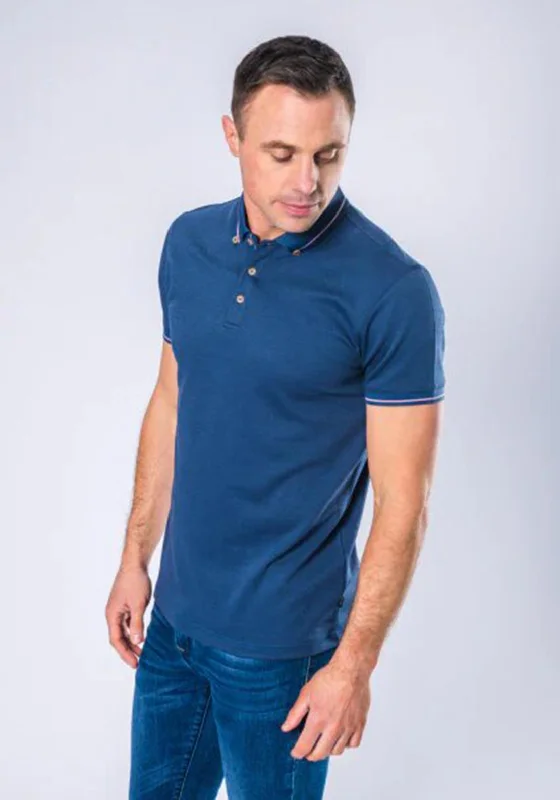 Polyester polo shirtXV Kings by Tommy Bowe Allevi Polo Shirt, Soft Admiral Split