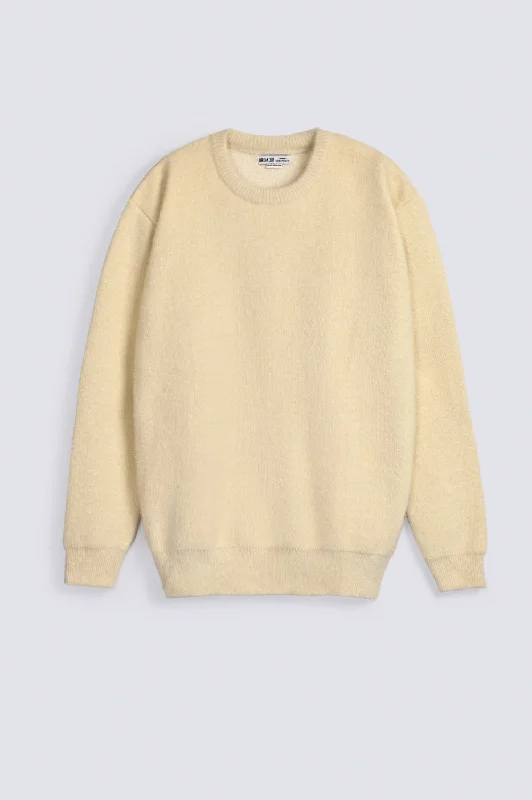 BRUSHED WOOL BLEND SWEATERLayered Knit Tops