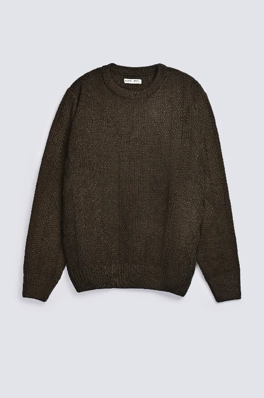 TEXTURED KNIT SWEATERFrench Terry Knit Tops