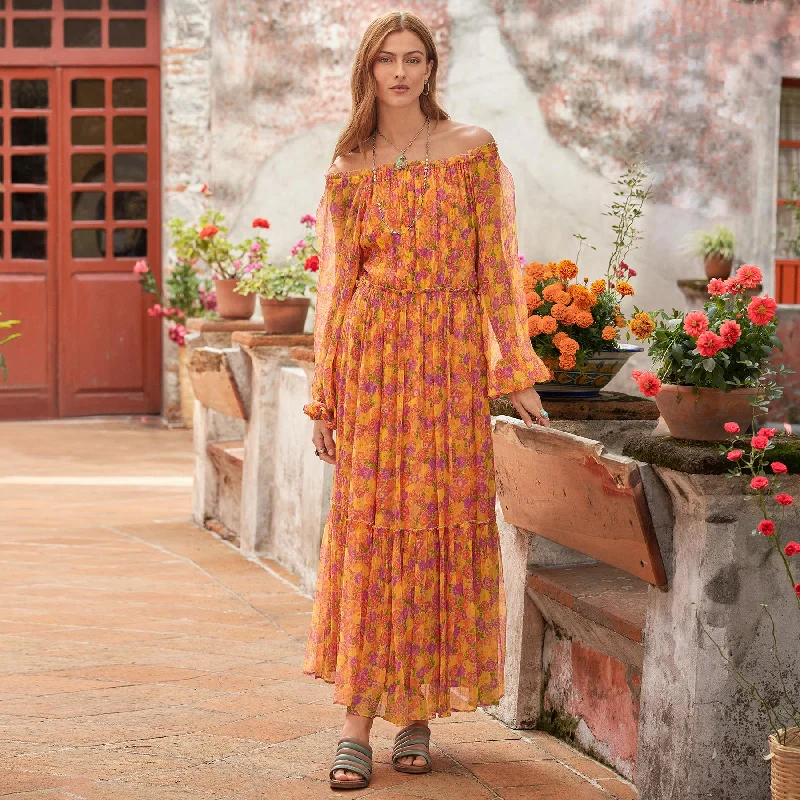 Sunburst Maxi Dress, Petite