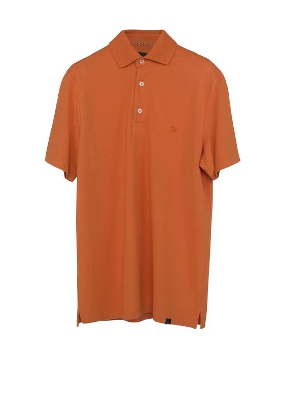 Printed polo shirtMagee 1866 Marfagh Polo Shirt, Tangerine