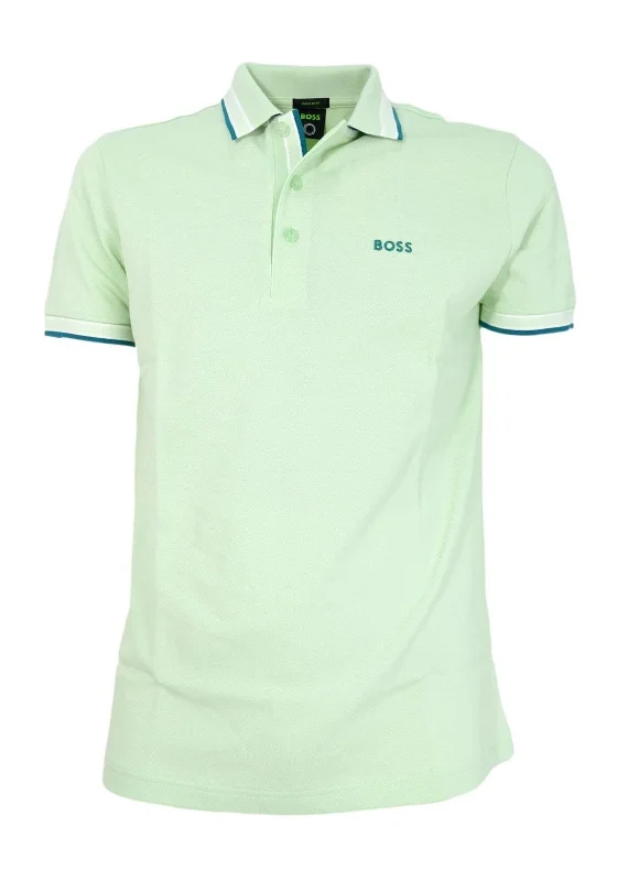 UV-protection polo shirtHugo Boss Paddy Polo Shirt, Mint Green