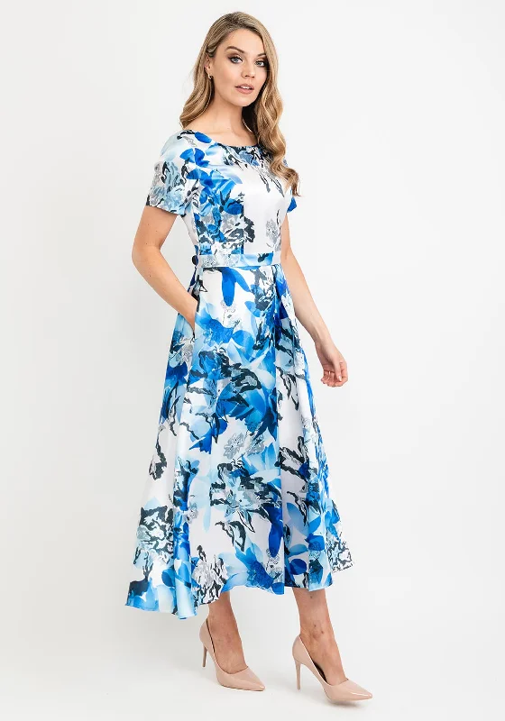 Cassandra Kimmy Floral Maxi Dress, Blue