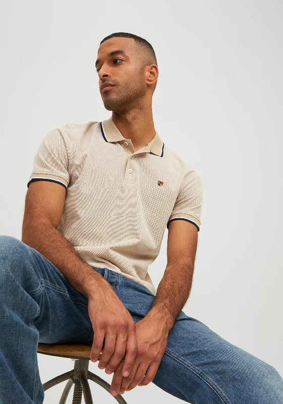 Lounge polo shirtJack & Jones Classic Polo Shirt, White Pepper