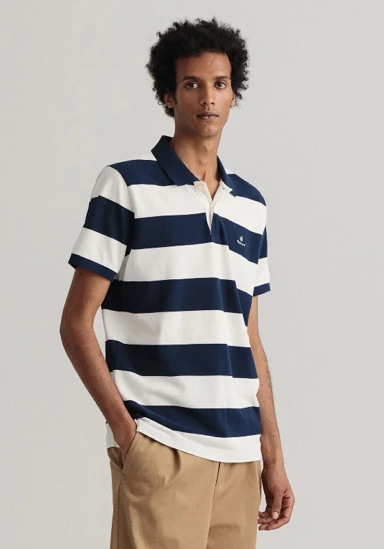 Sleeveless polo shirtGant Barstripe Pique Polo Shirt, Navy Stipe