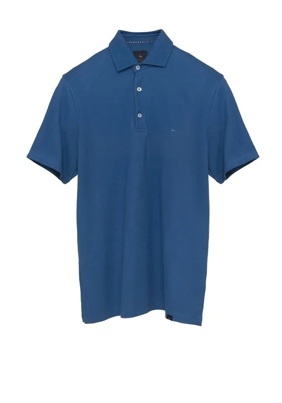 Floral polo shirtMagee 1866 Marfagh Polo Shirt, Marine Blue