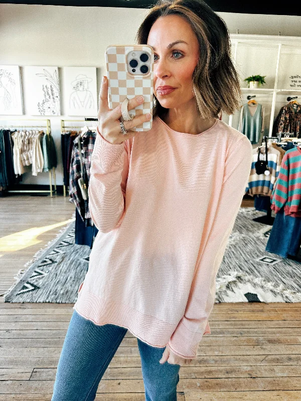 Breezy Waves Boatneck Sweater-3 ColorsAngora Knit Tops