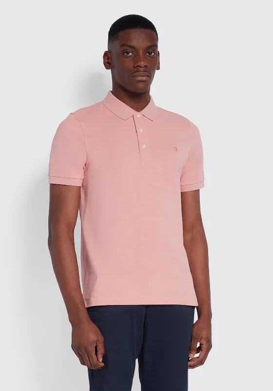 Neutral polo shirtFarah Blanes Organic Polo Shirt, Pink Rose