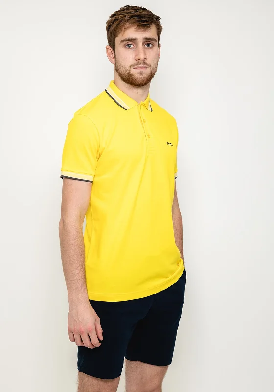 Band collar polo shirtHugo Boss Paddy Polo Shirt, Yellow