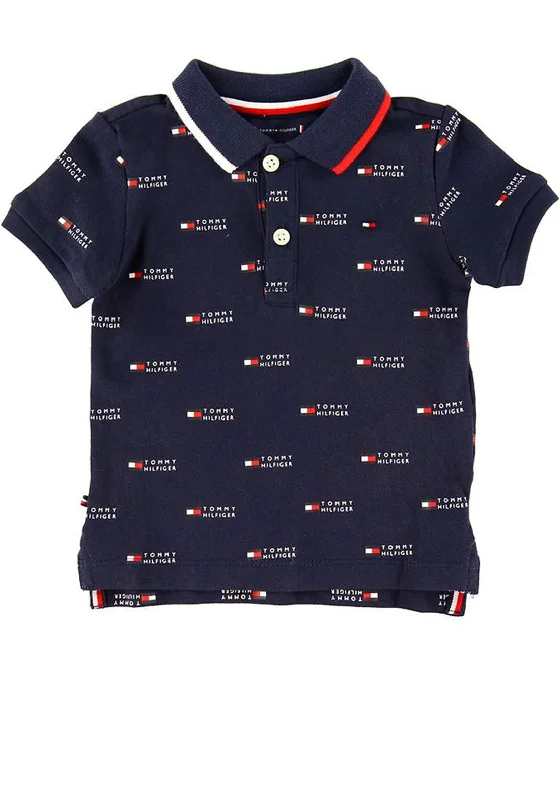 Sleeveless polo shirtTommy Hilfiger Baby Boys Logo Polo Shirt, Navy