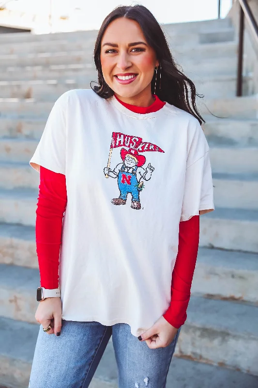 Nebraska Mascot Flag Tee