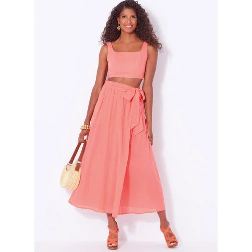 New Look Bra Top and Wrap Skirt B6722