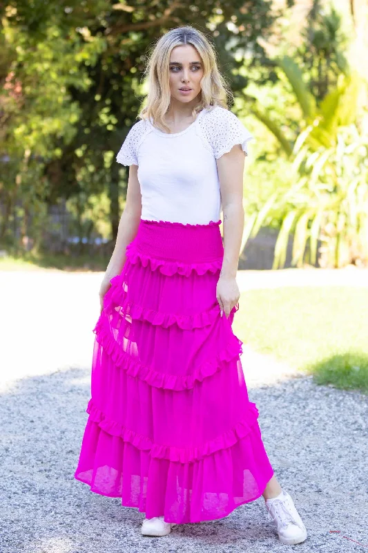 Jasper Maxi Skirt Pink