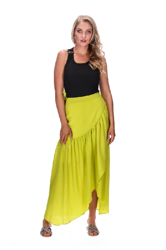 Palmer Wrap Skirt Lime