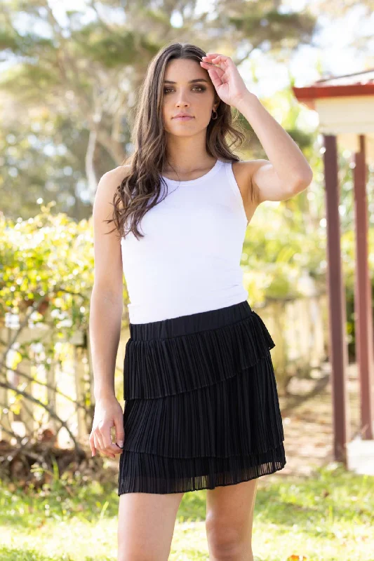 Paten Mini Skirt Black